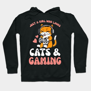 Just  Cats Gaming Video  Women Girls Kids Hoodie